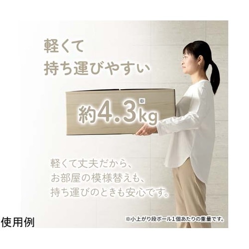 段ボール製小上がり・置き畳セット グレー