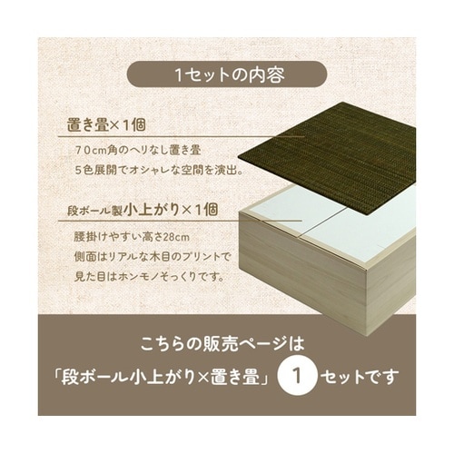 段ボール製小上がり・置き畳セット 無地