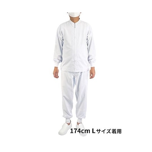 長袖ラグラン ジャンパー白 L CD63