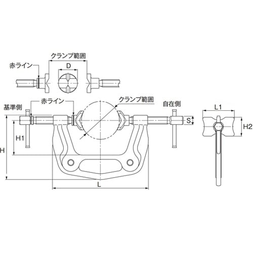 溶接用マルチクランプ ディープタイプ W