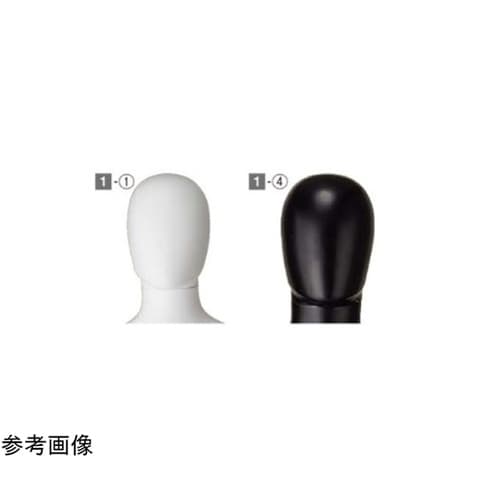 紳士頭部パーツ 黒(PP製全身マネキン、