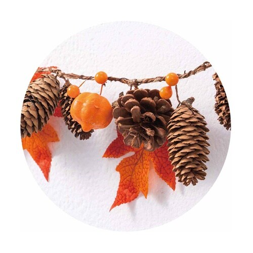 ナチュラル秋ガーランド 125cm かぼ