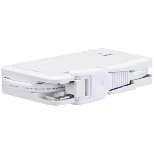 巻取りモバイルタップ3個口0.9mCタイ