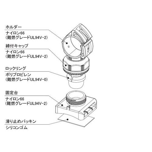 マウントベース(結束バンド固定具)約14
