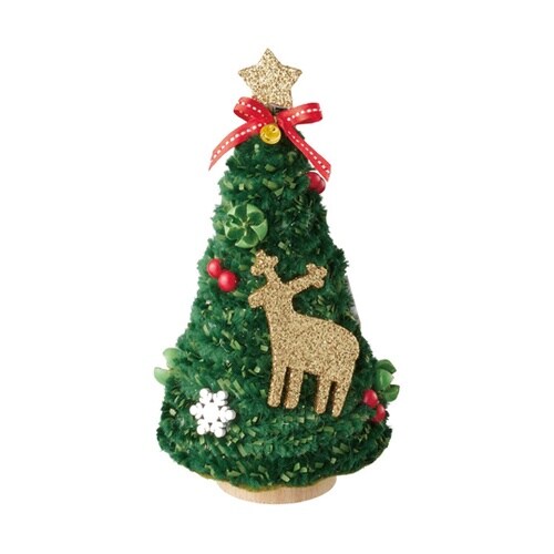 ミニモールクリスマスツリー2個トナカイ