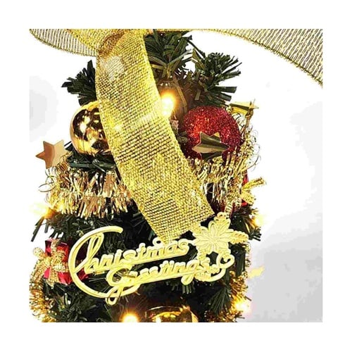卓上デコレーションクリスマスツリーレッド