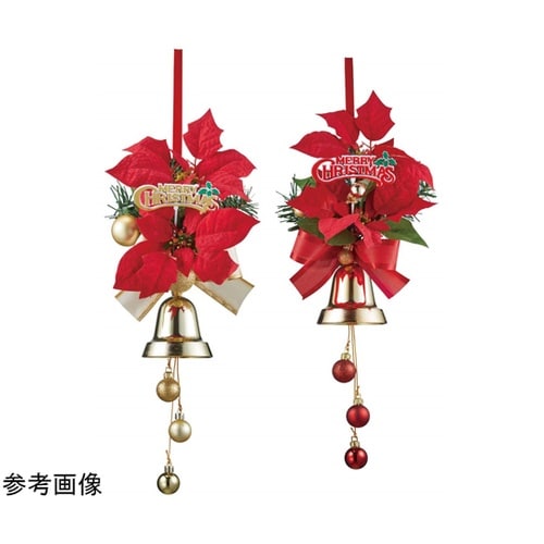 クリスマスドアベル ポインセチアゴールド