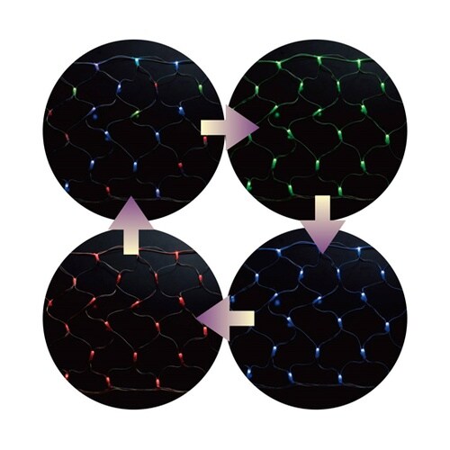 LEDネットライト タイマー付き 屋外使