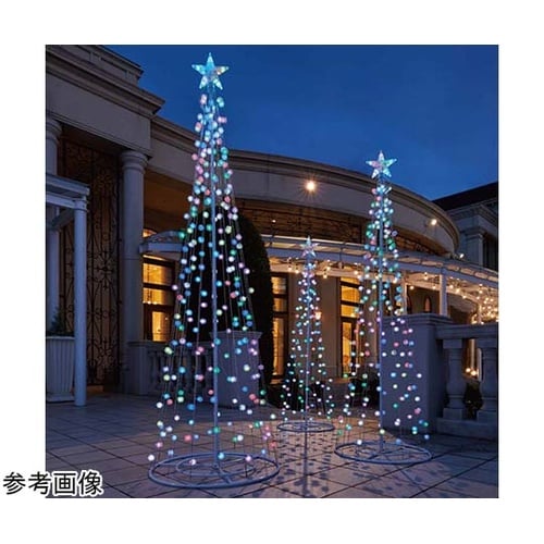 LEDタワーツリー 綿毛 レインボー 高