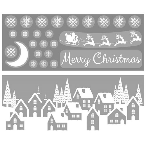 ウインドウシール ホワイトクリスマス 3