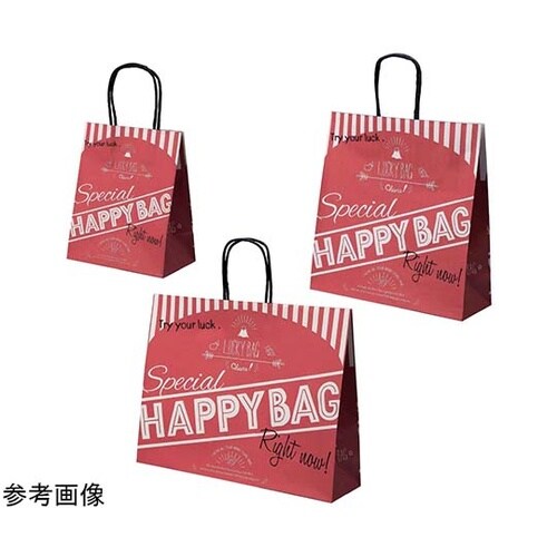 福袋手提げ紙袋 ハッピーバッグ レッド