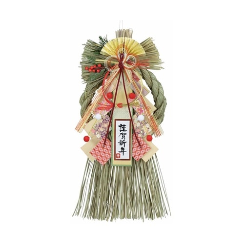 本格しめ縄飾り 扇 38−176−2−2
