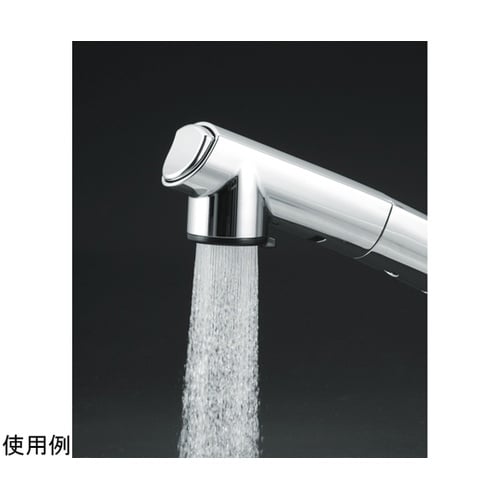 流し台用シングルレバー式シャワー付混合栓