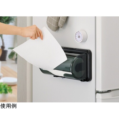 キッチンペーパーホルダー クリアーBLK