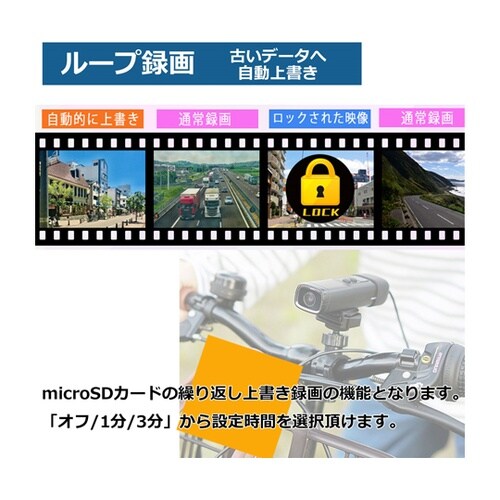 RAMASU 自転車用ドライブレコーダー
