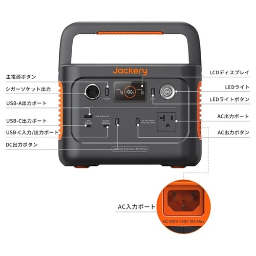Jackery ポータブル電源 300p