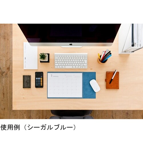 カレンダー+デスクマット ブラック MX