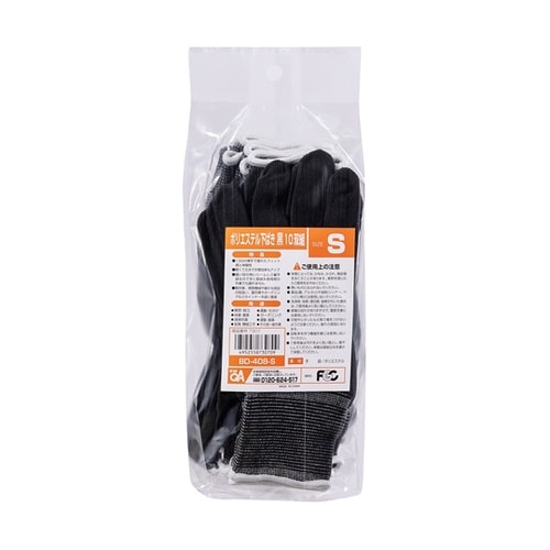 BD−408 ポリエステル下履き黒10P