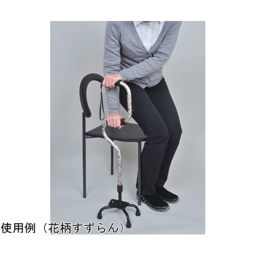 2段型 四点杖 花柄すずらん WB355