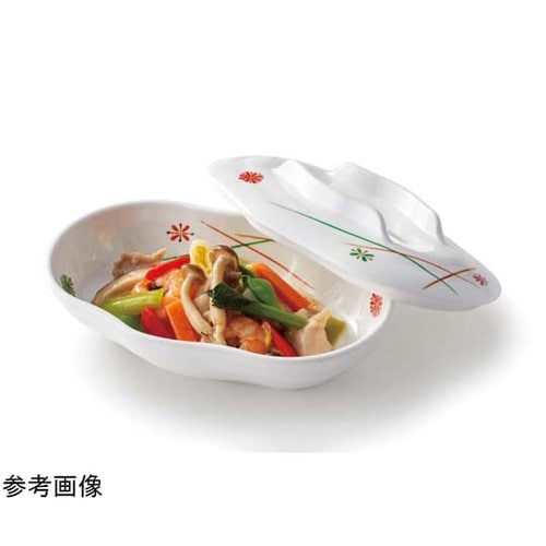 ウェーブ皿(蓋) 春秋菊 10個入 M−