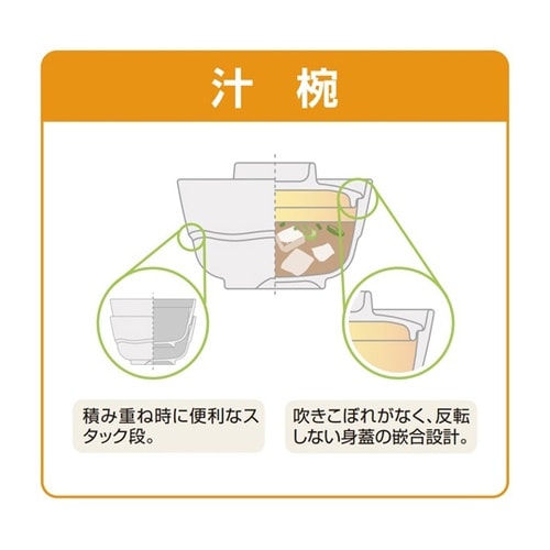 吸物椀(蓋) うるみ内朱 300個入 F