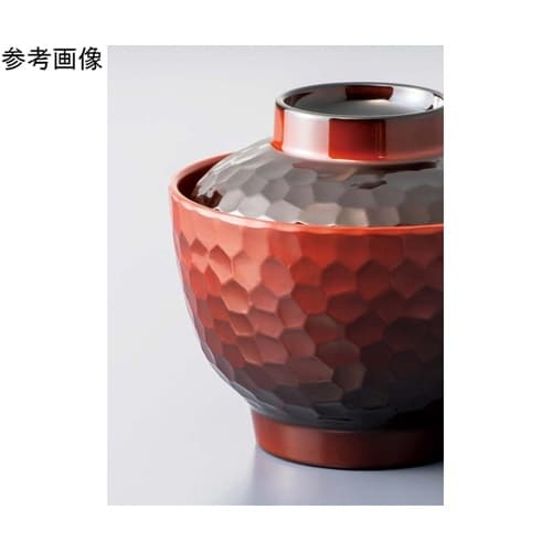 亀甲吸物椀(蓋) 溜内朱 160個入 G