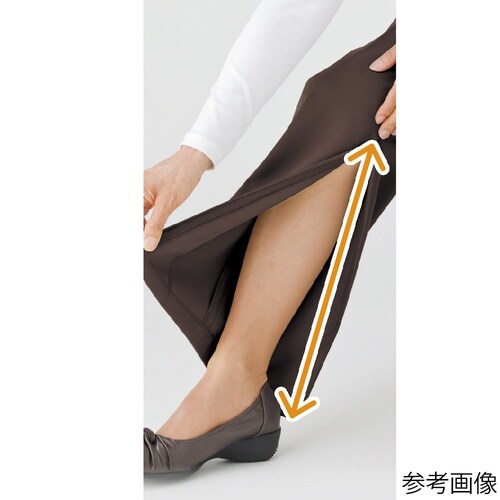 婦人クールプラス裾ファスナーパンツ チャ