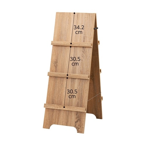 木製カタログスタンドA4 3段(両面仕様