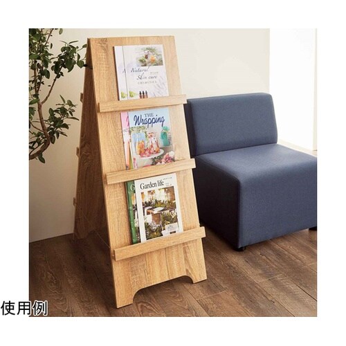 木製カタログスタンドA4 3段(両面仕様