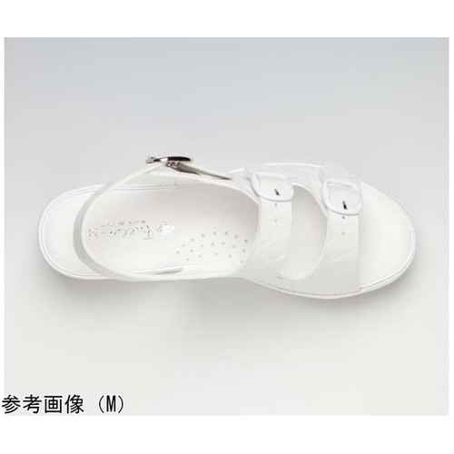 抗菌キルティング2バンドサンダル ホワイ