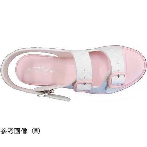 抗菌キルティング2バンドサンダル ピンク