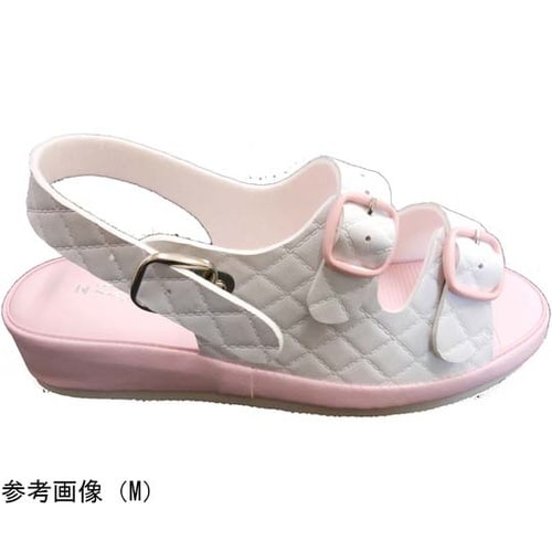 抗菌キルティング2バンドサンダル ピンク