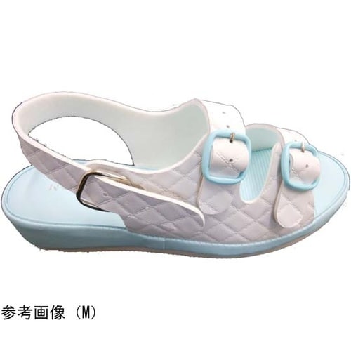 抗菌キルティング2バンドサンダル ブルー