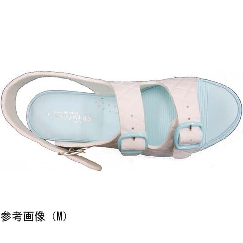 抗菌キルティング2バンドサンダル ブルー