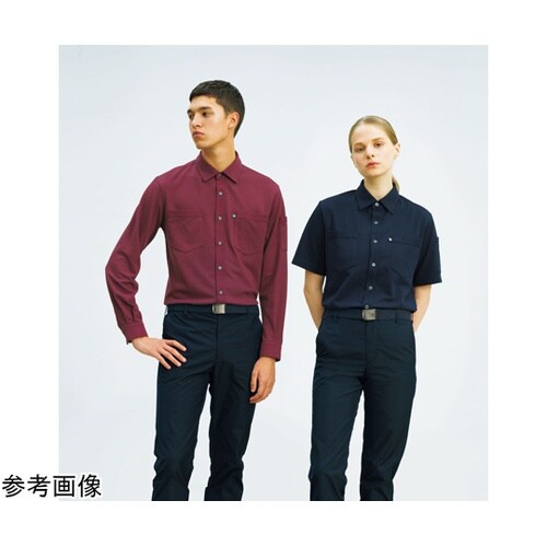 CAREAN 長袖ニットシャツ T/C