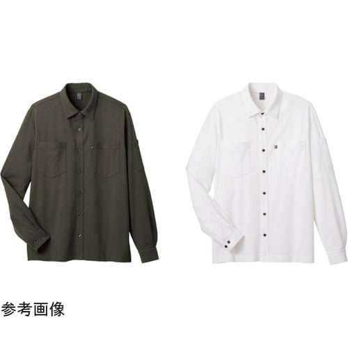 CAREAN 長袖ニットシャツ T/C