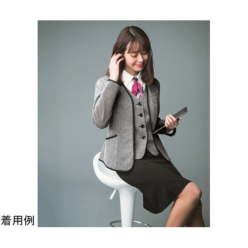 ENJOY ベスト KNIT TWEED