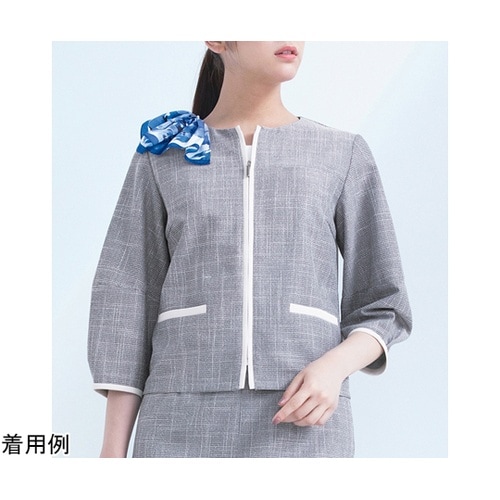 ENJOY スカーフ 花柄 ブルー EA