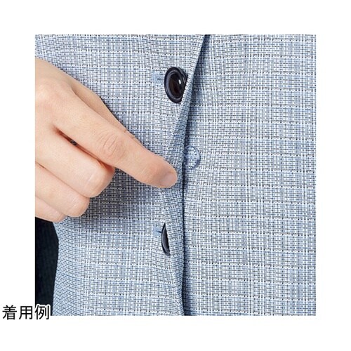 ENJOY 半袖オーバーブラウス ブルー