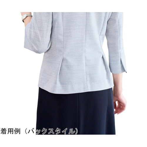 ENJOY フリル付半袖オーバーブラウス