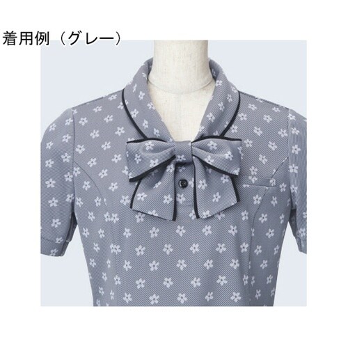 ENJOY ポロシャツ 花モノグラム ピ