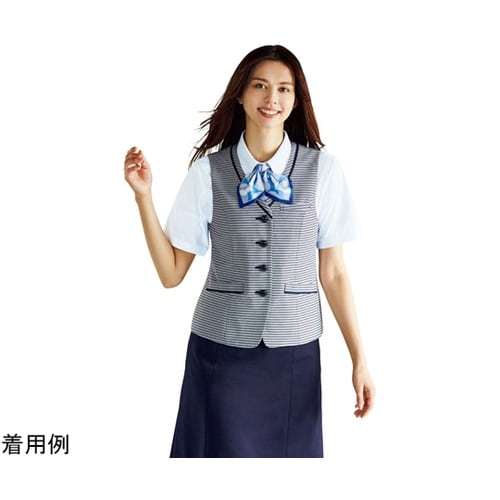 ENJOY ベスト ネイビーボーダー 7