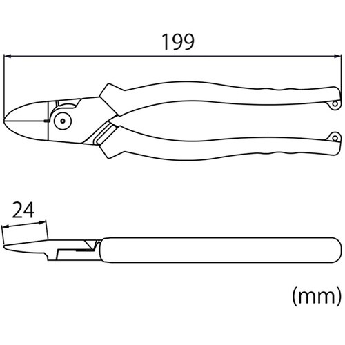 パワーニッパー 薄刃 J200PWNU