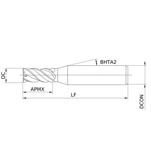 MS plusエンドミル MPMHV D
