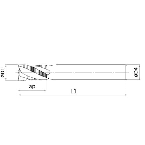 バイオレットエンドミル VASFPR D