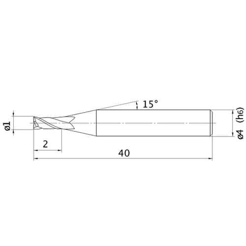 エムスターエンドミル MS2MS D01