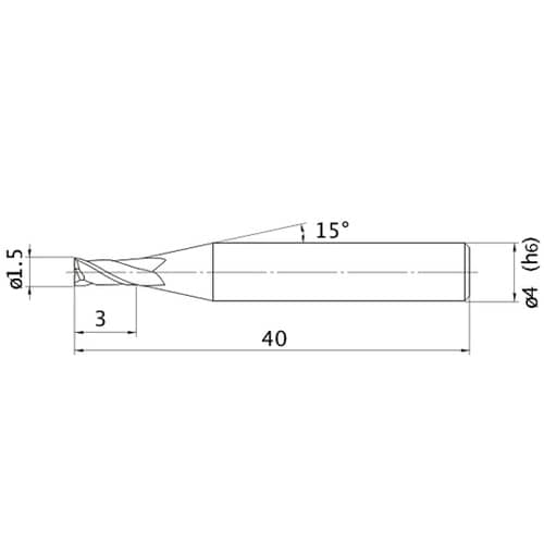 エムスターエンドミル MS2MS D01