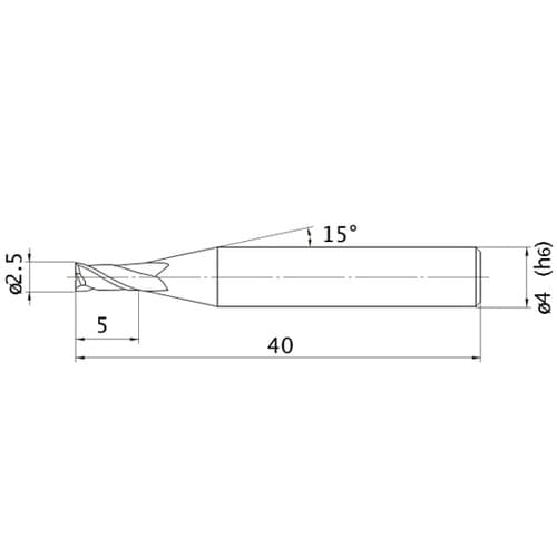 エムスターエンドミル MS2MS D02