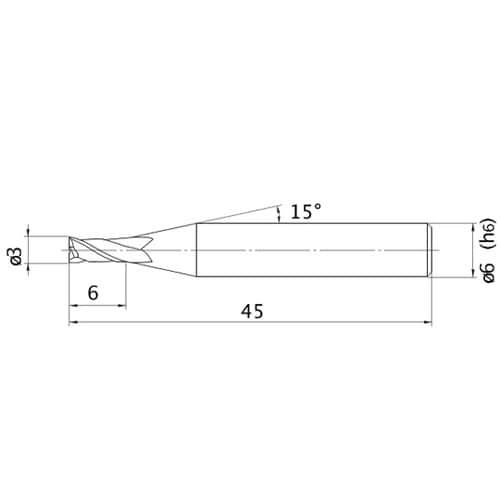 エムスターエンドミル MS2MS D03