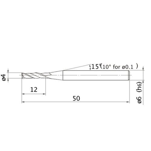 エムスターエンドミル MS2JS D04
